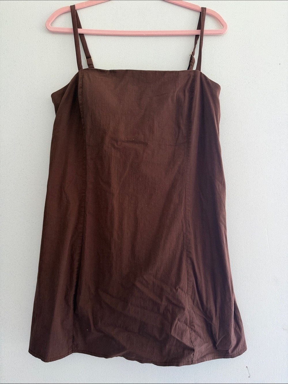 Abercrombie & Fitch Brown Slim-Strap Mini Dress